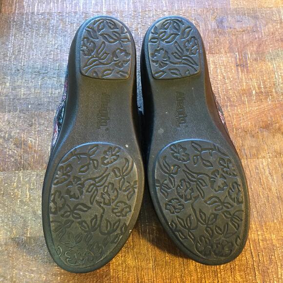 Alegria Lauryn Feather Weight Slip on Loafer Shoe 40 Wide 9.5 - 10 Pink Blue - Picture 10 of 10